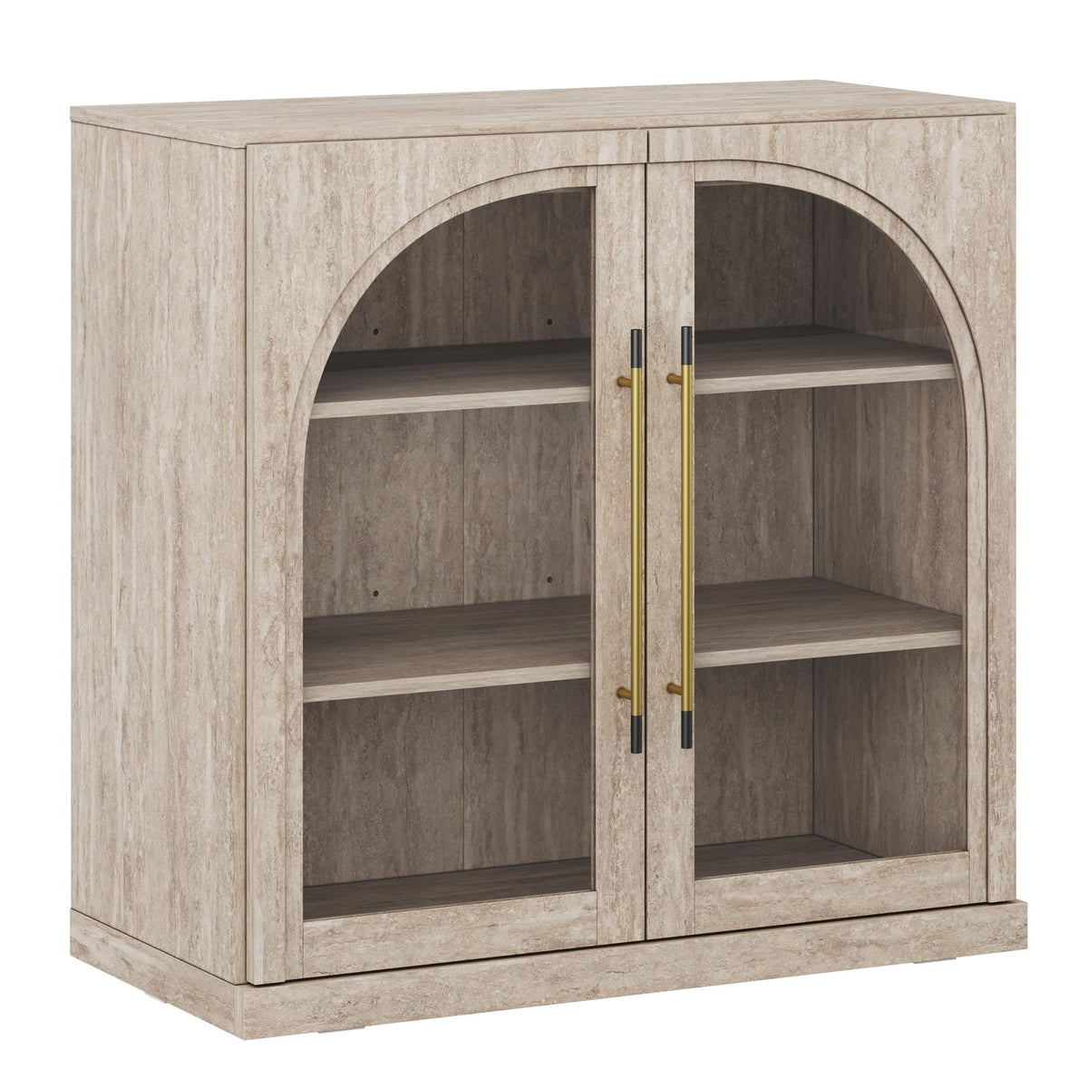 65-Inch Fluted Buffet Cabinet