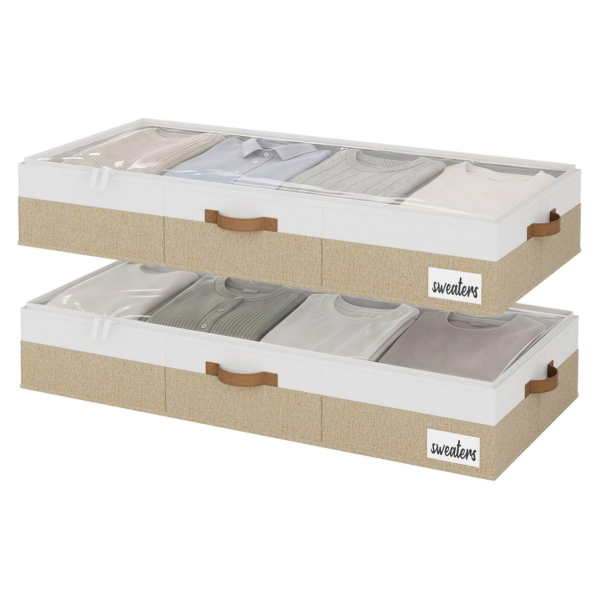 Foldable Fabric Underbed Storage Bins