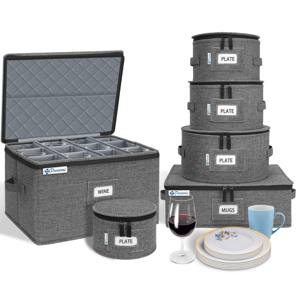 Padded Dinnerware Storage Set