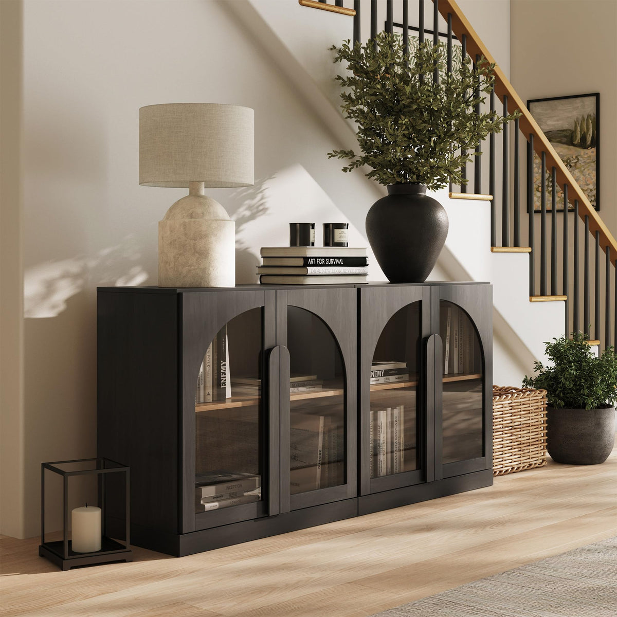 Dual-Zone Display Bookcase