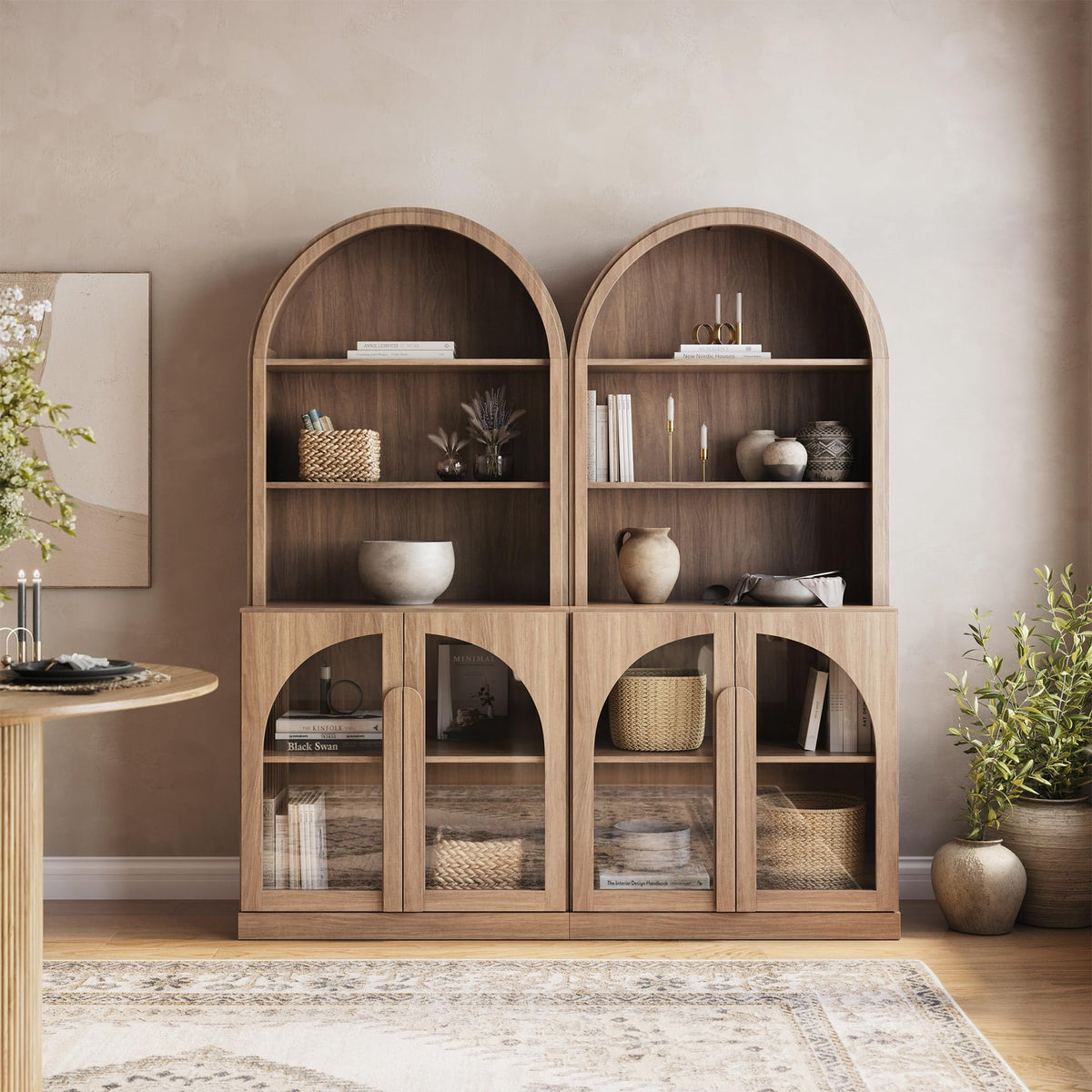 Dual-Zone Display Bookcase