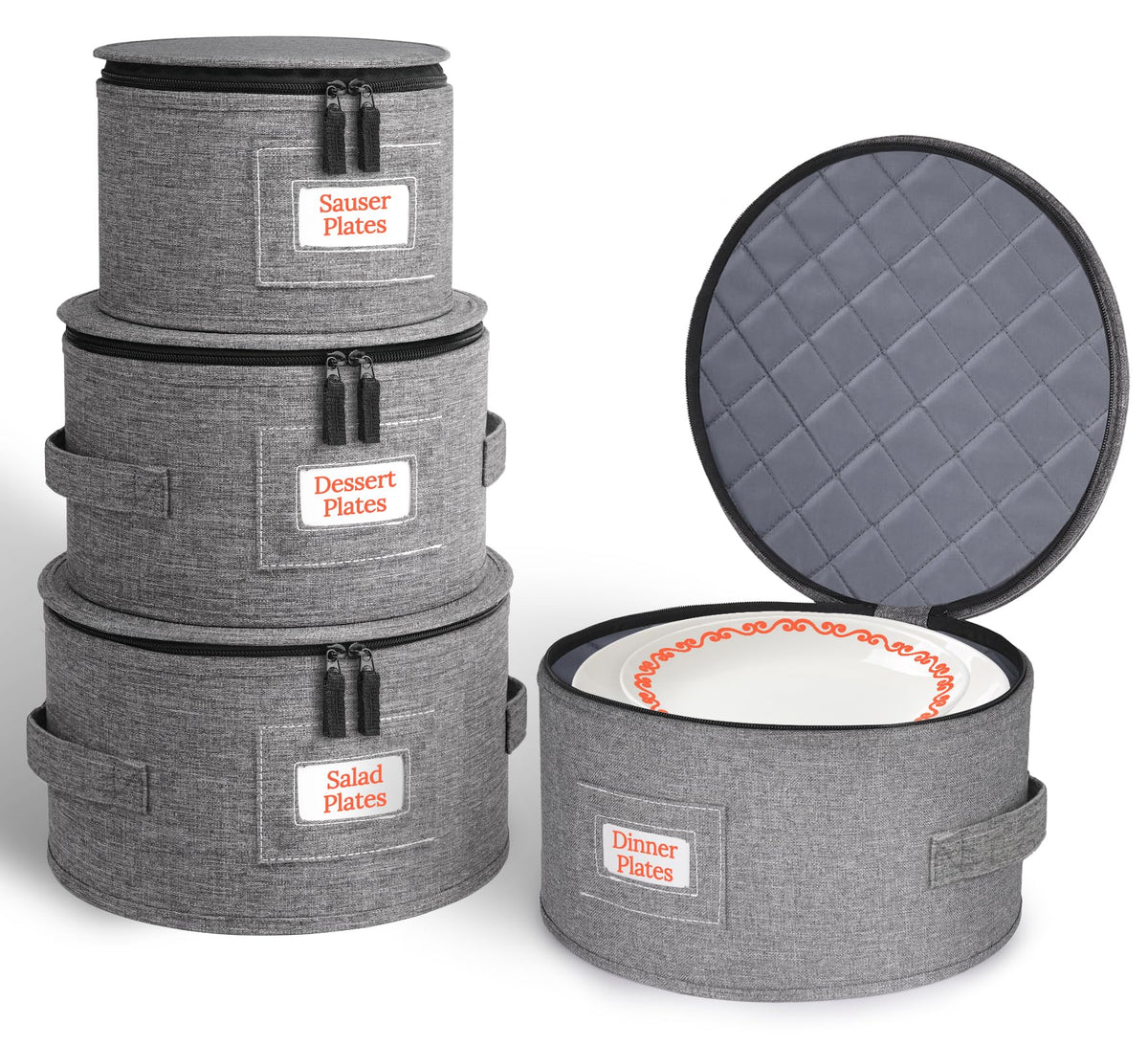 Hard-Shell Dinnerware Storage Set