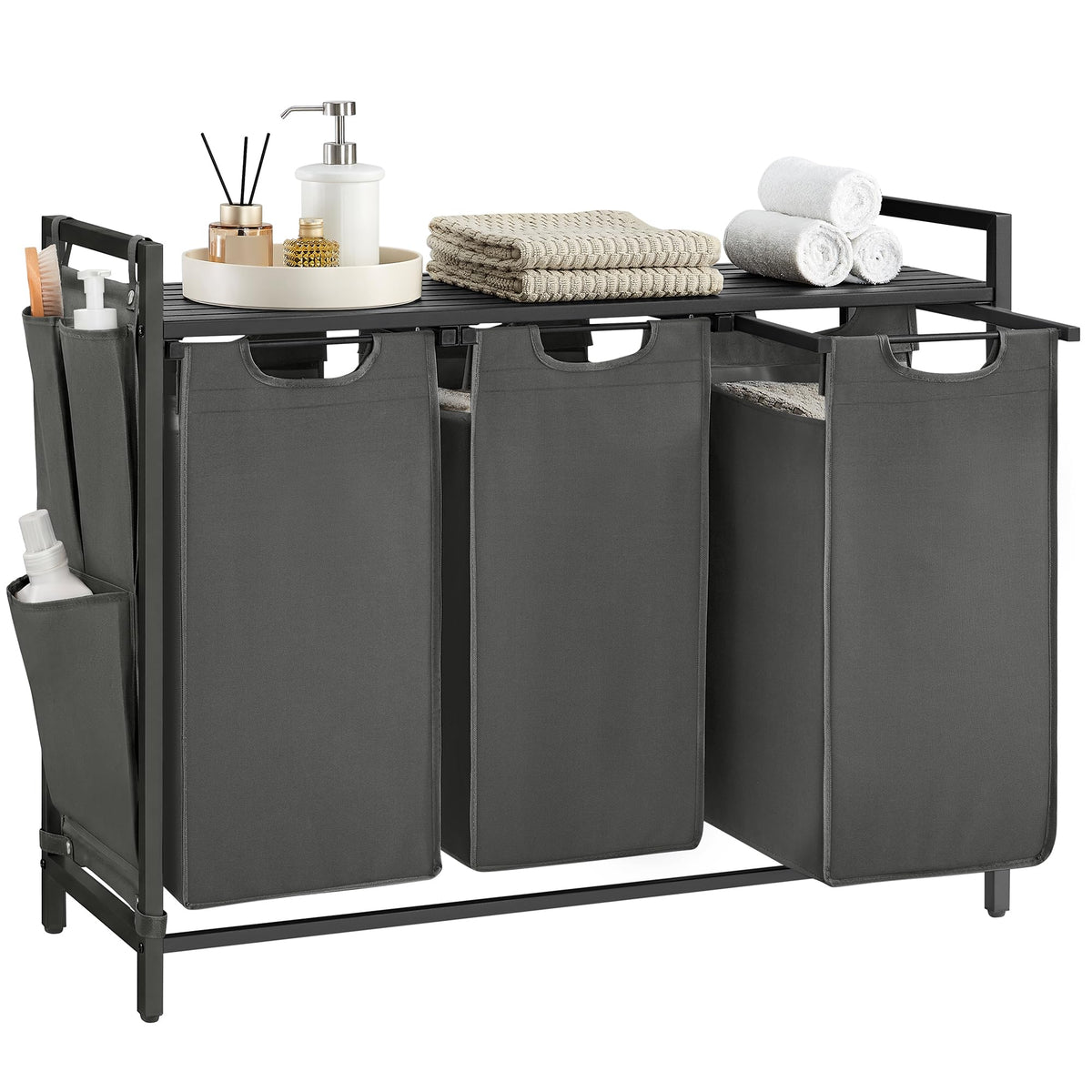 Laundry Hamper with Storage Shelf