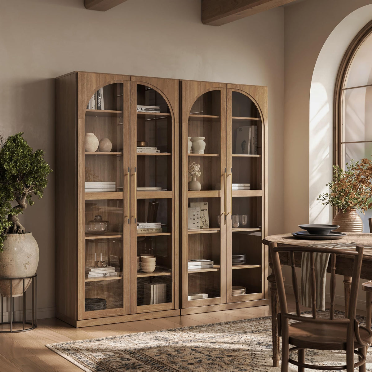 Dual-Zone Display Bookcase