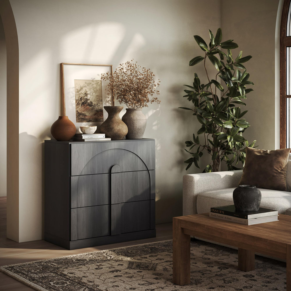 Dual-Zone Display Bookcase