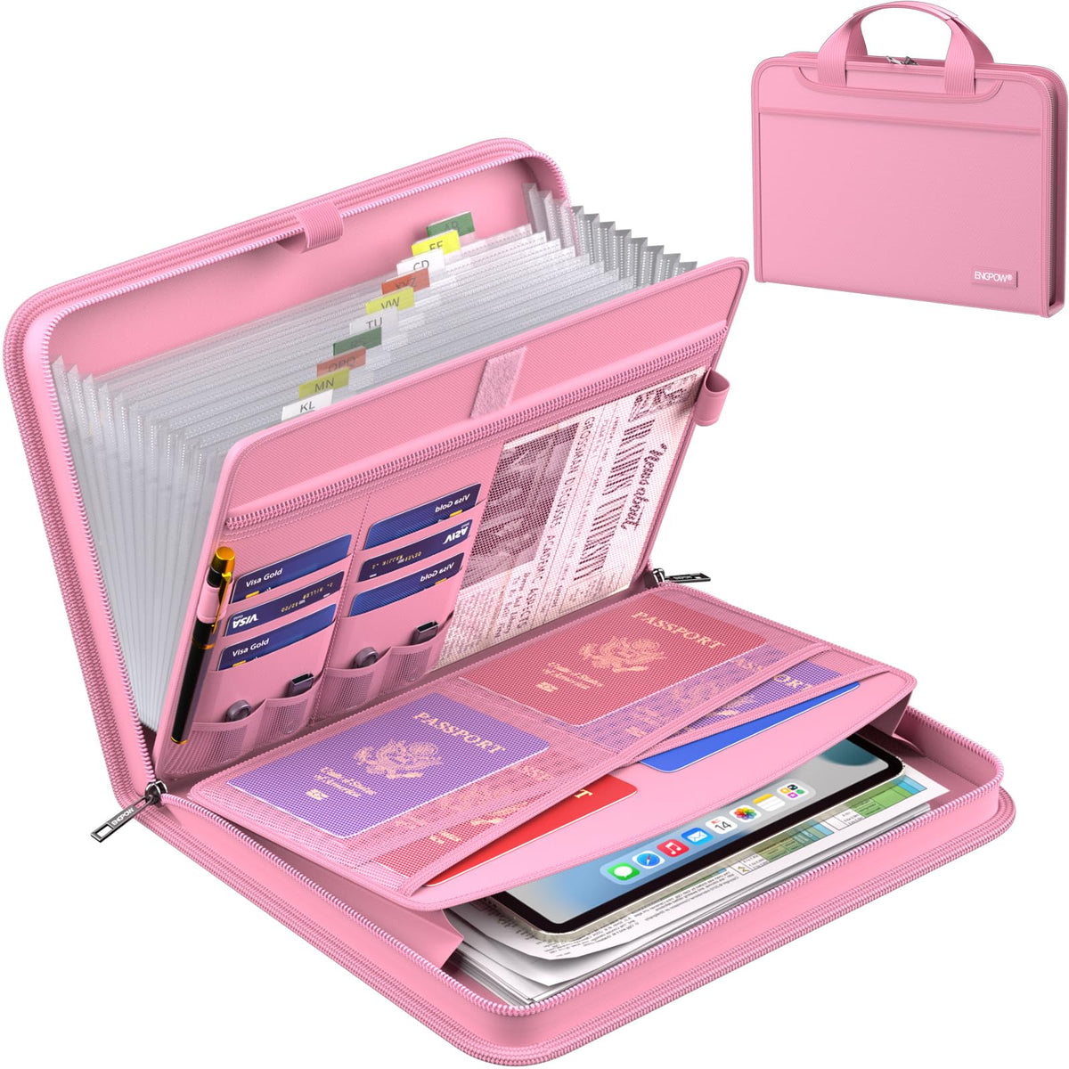 Fire-Resistant Accordion File Organizer