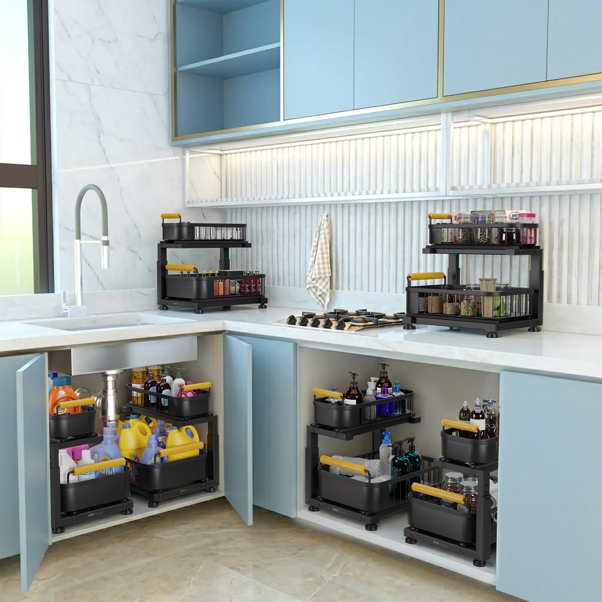 2-Tier Pull-Out Under-Sink Organizer