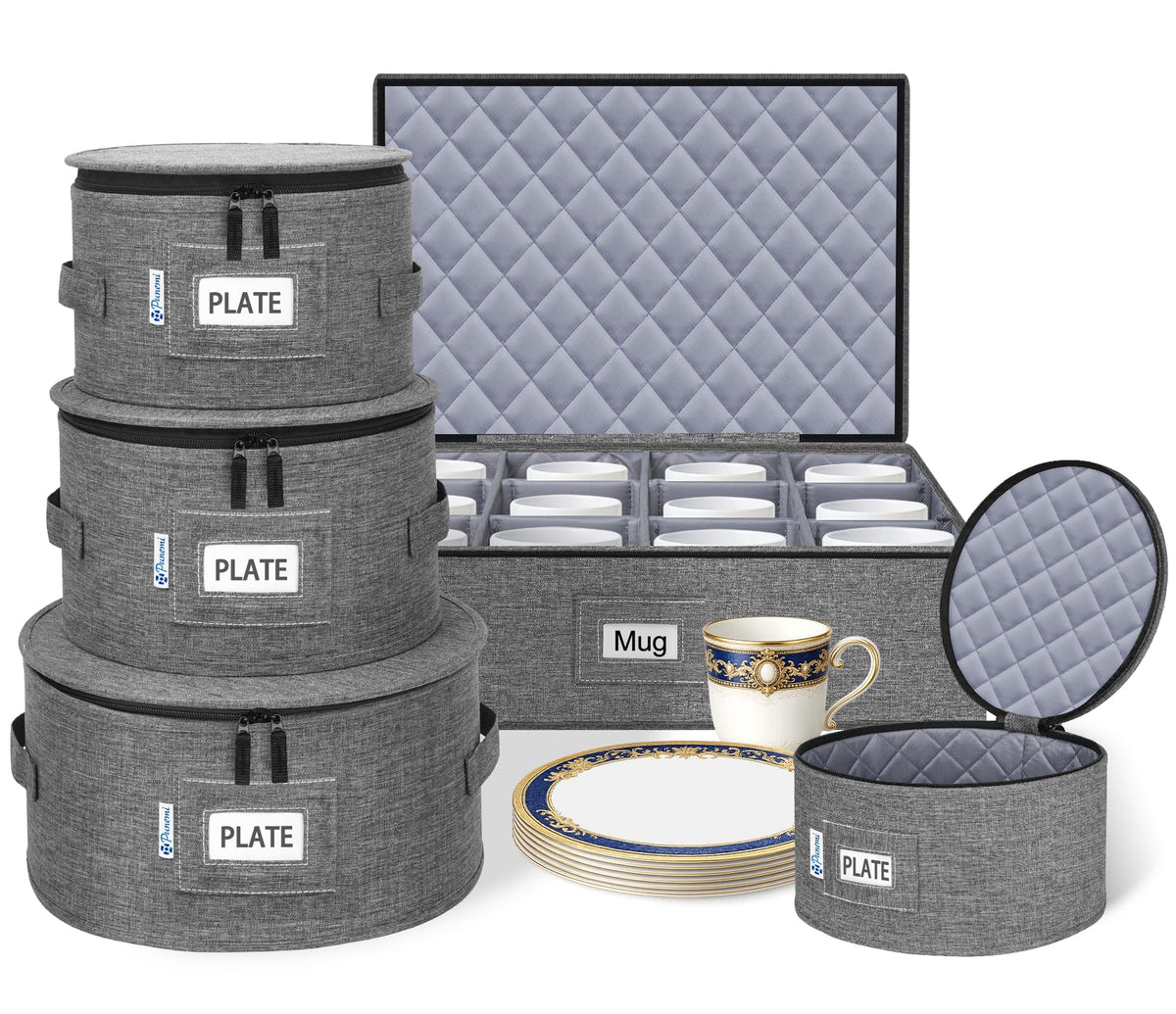 Padded Dinnerware Storage Set