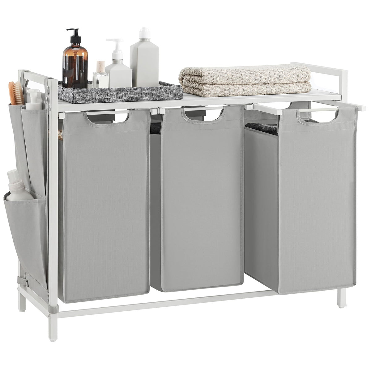 Laundry Hamper with Storage Shelf