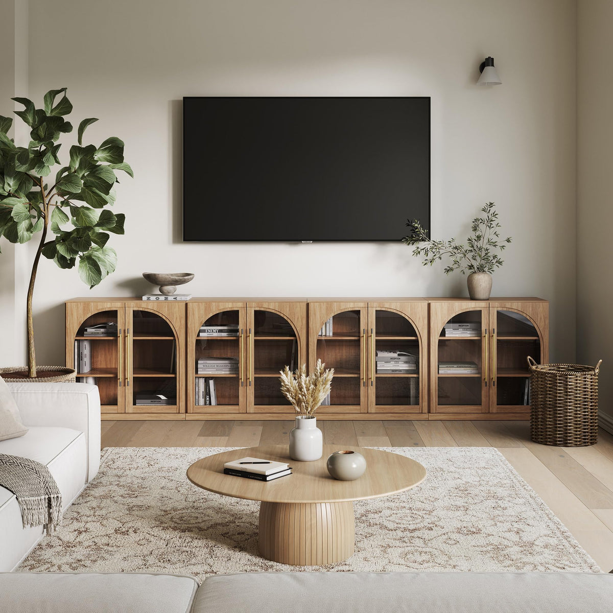 Dual-Zone Display Bookcase