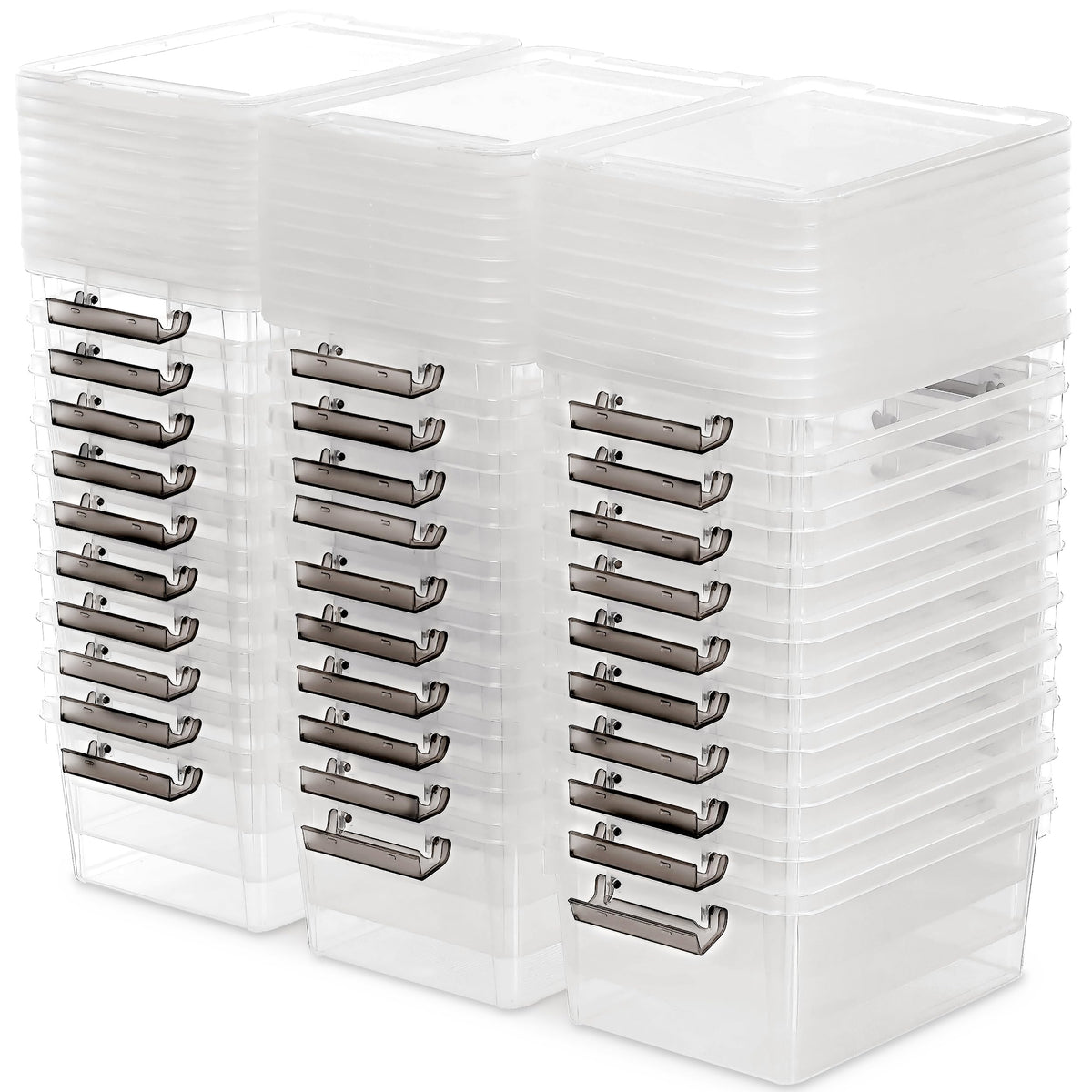 Stackable Small Storage Bins with Lids