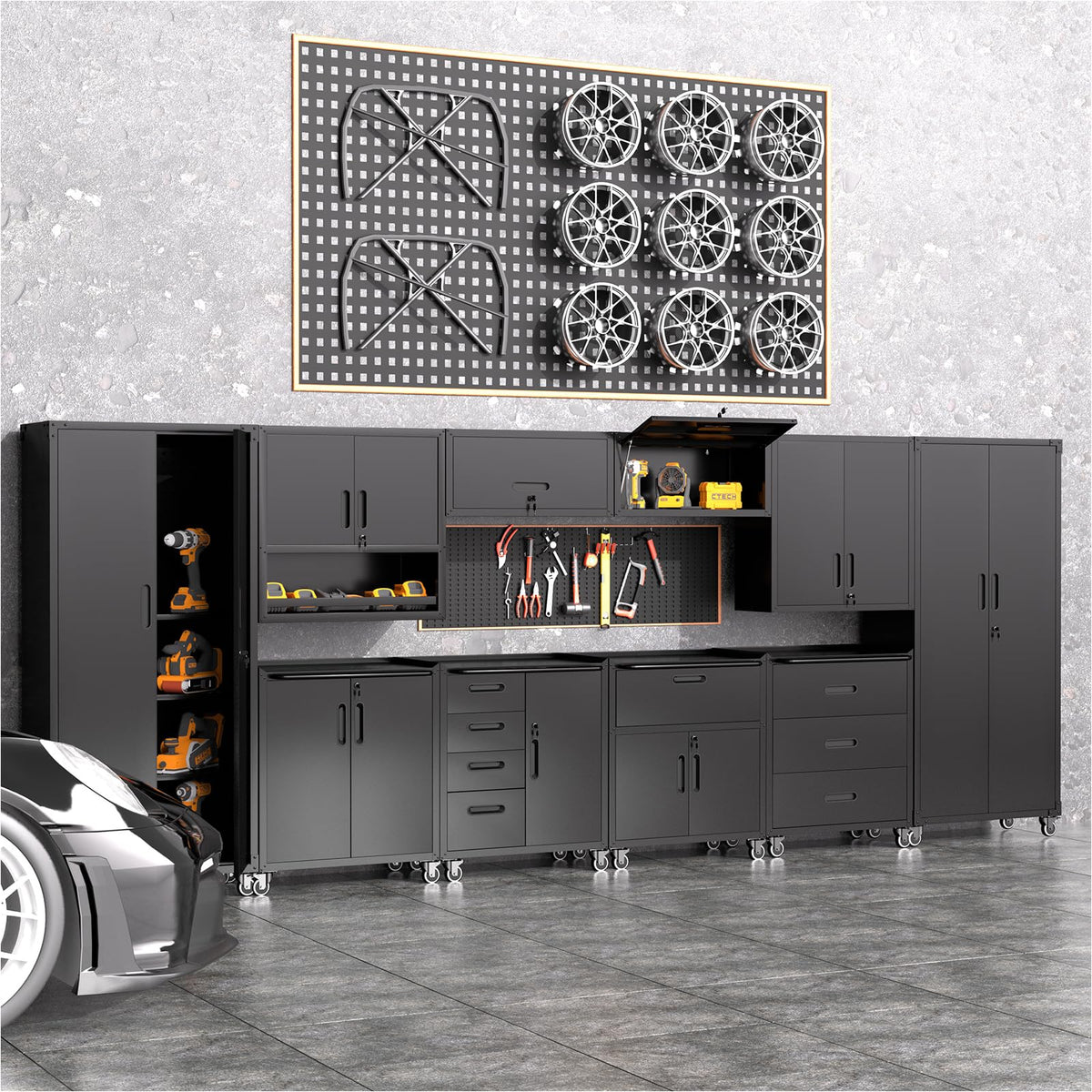 Modular Garage Storage Cabinet System