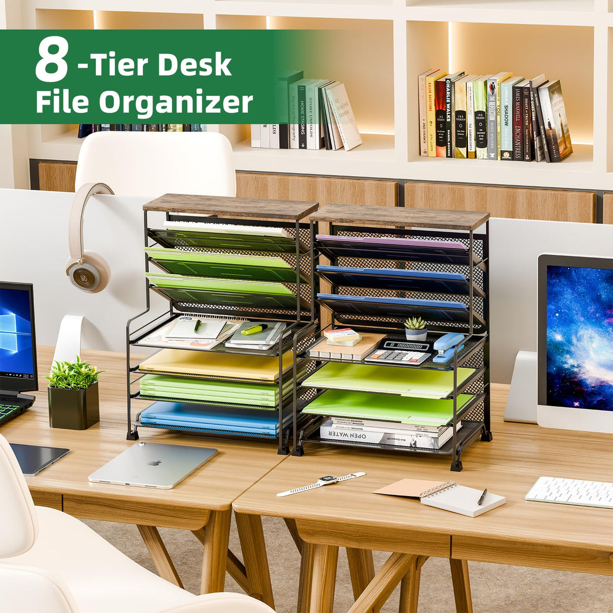 Multi-Tier Desk File Organizer