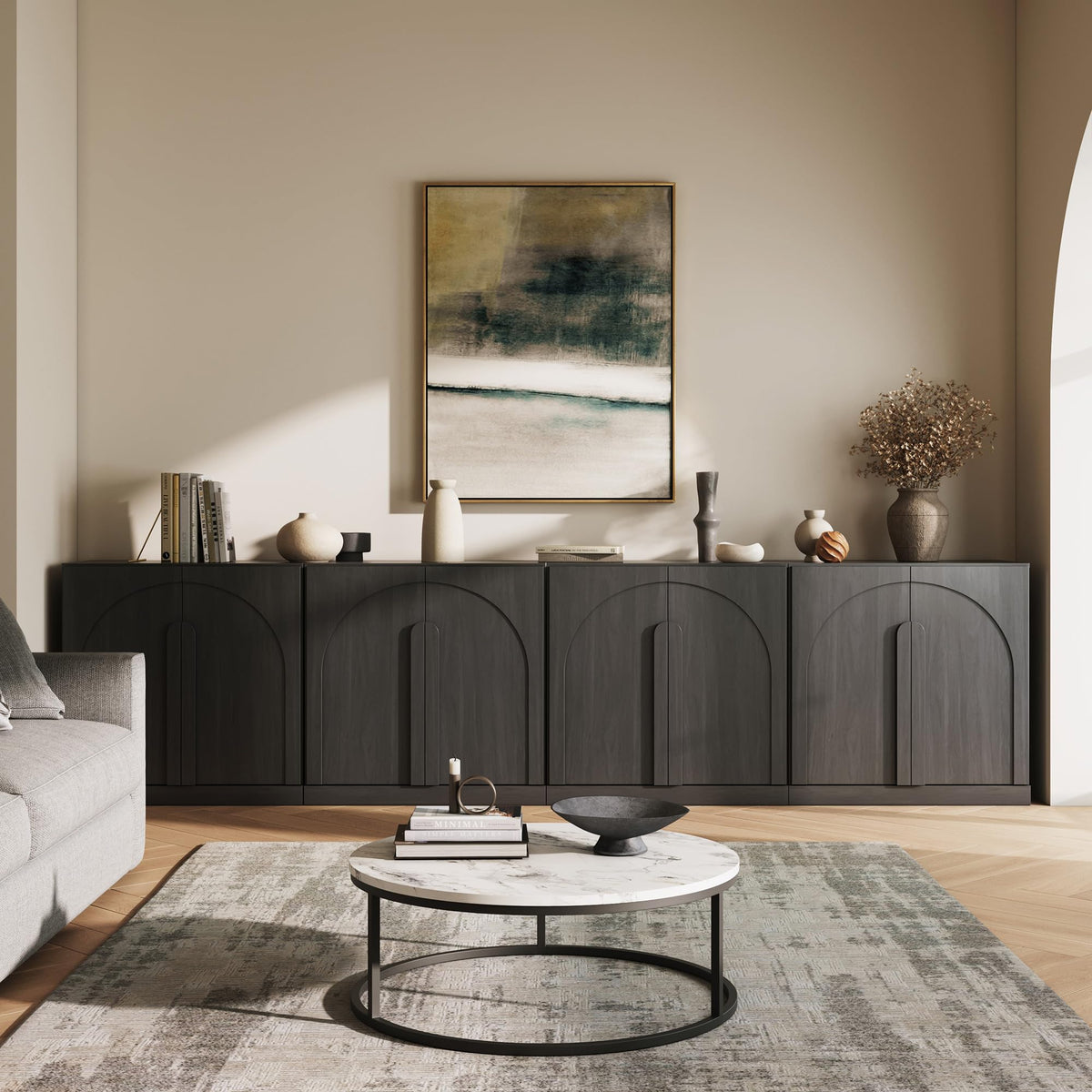 Dual-Zone Display Bookcase