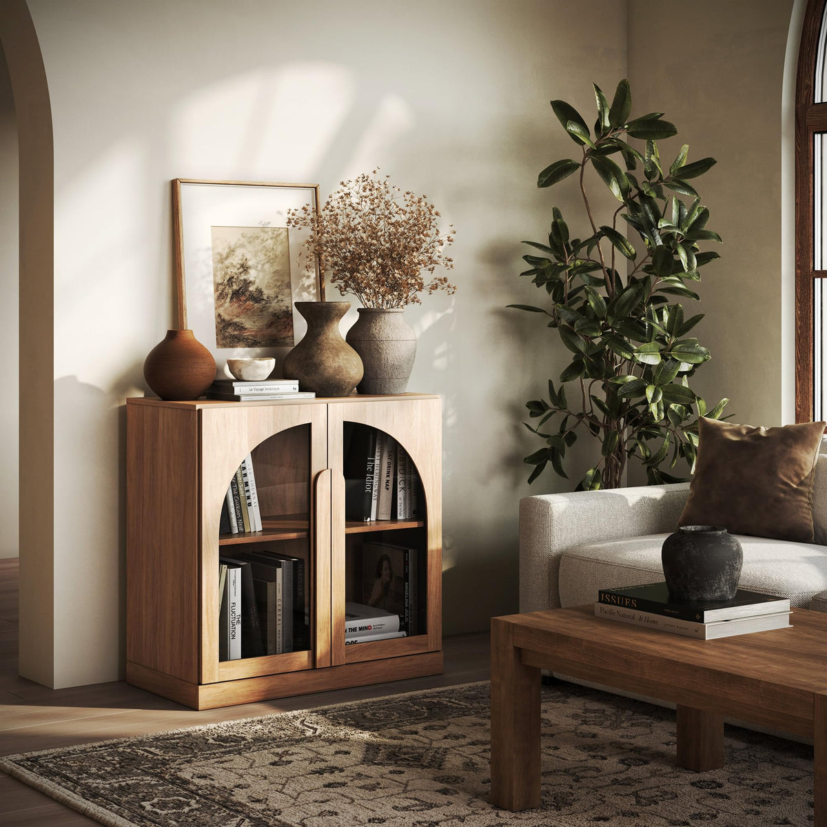 Dual-Zone Display Bookcase