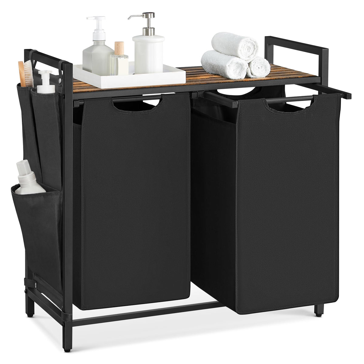 Laundry Hamper with Storage Shelf
