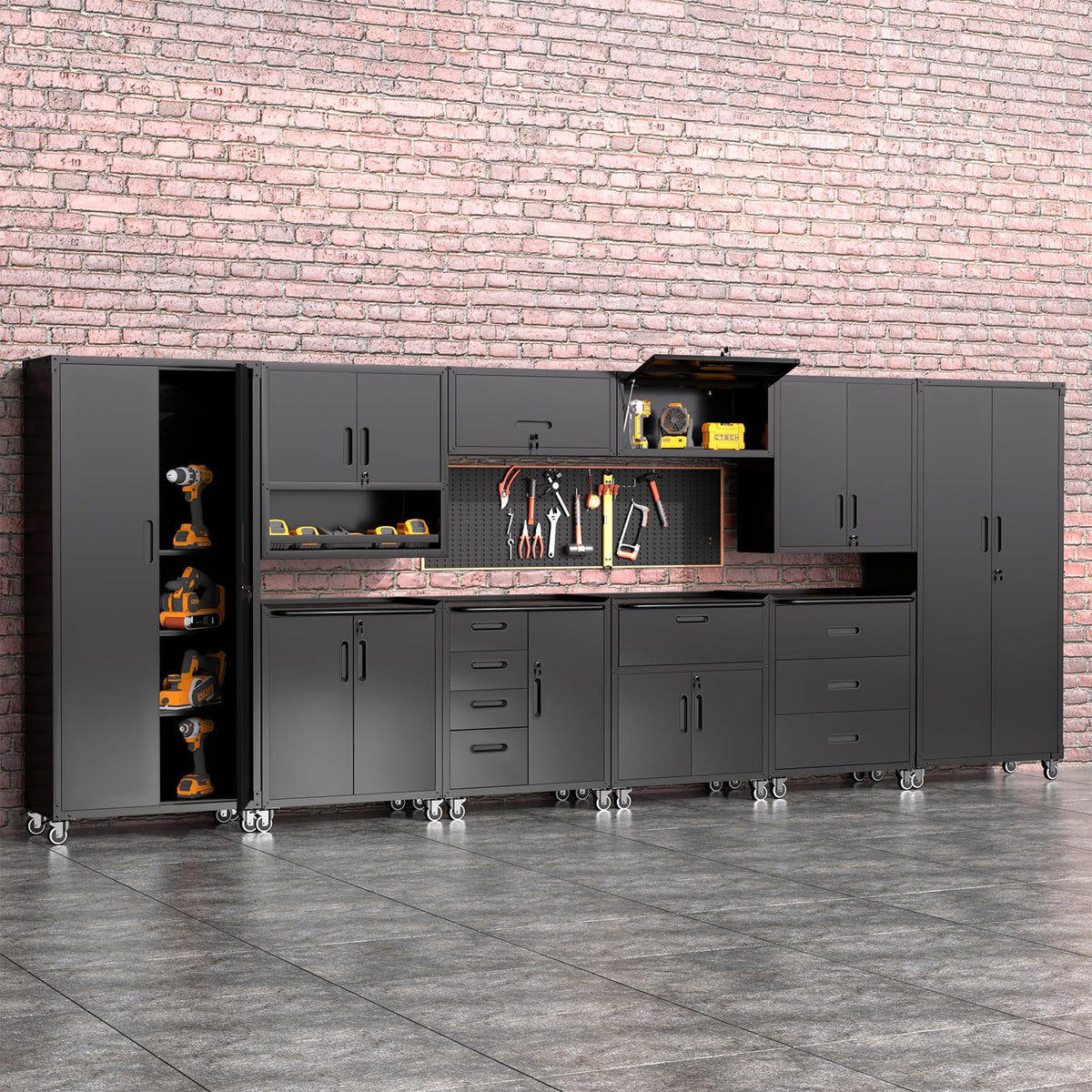 Modular Garage Storage Cabinet System
