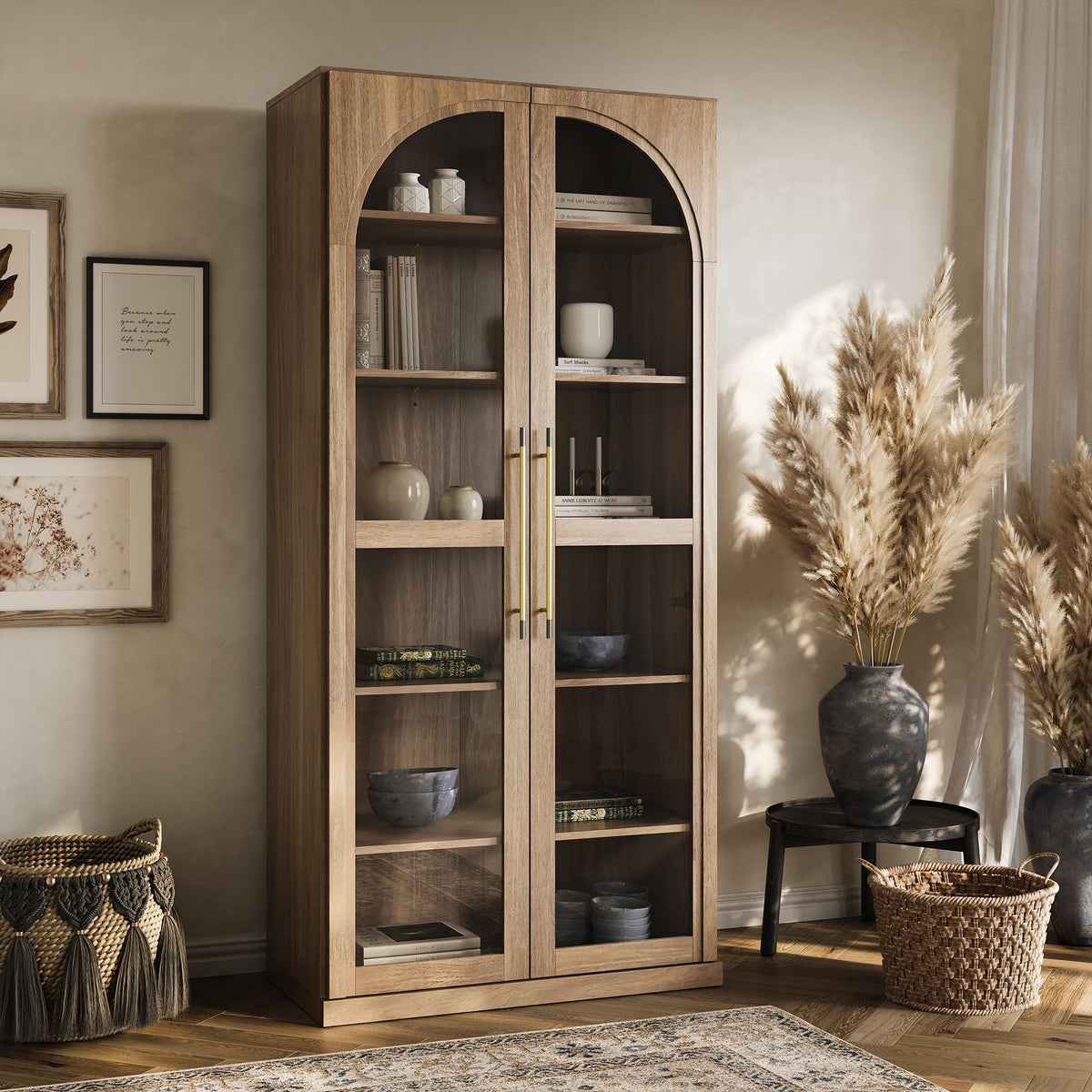 Dual-Zone Display Bookcase