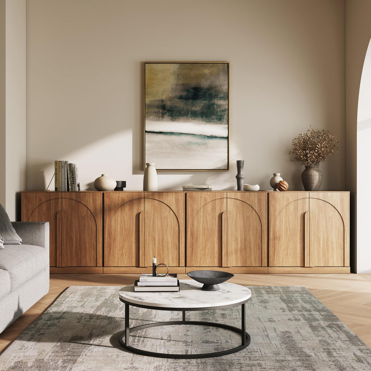 Dual-Zone Display Bookcase