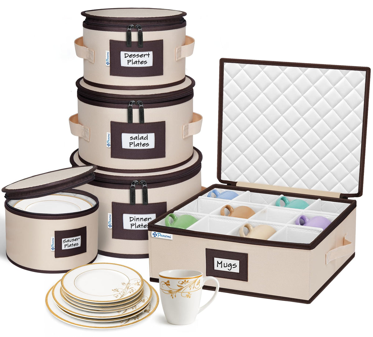 Padded Dinnerware Storage Set