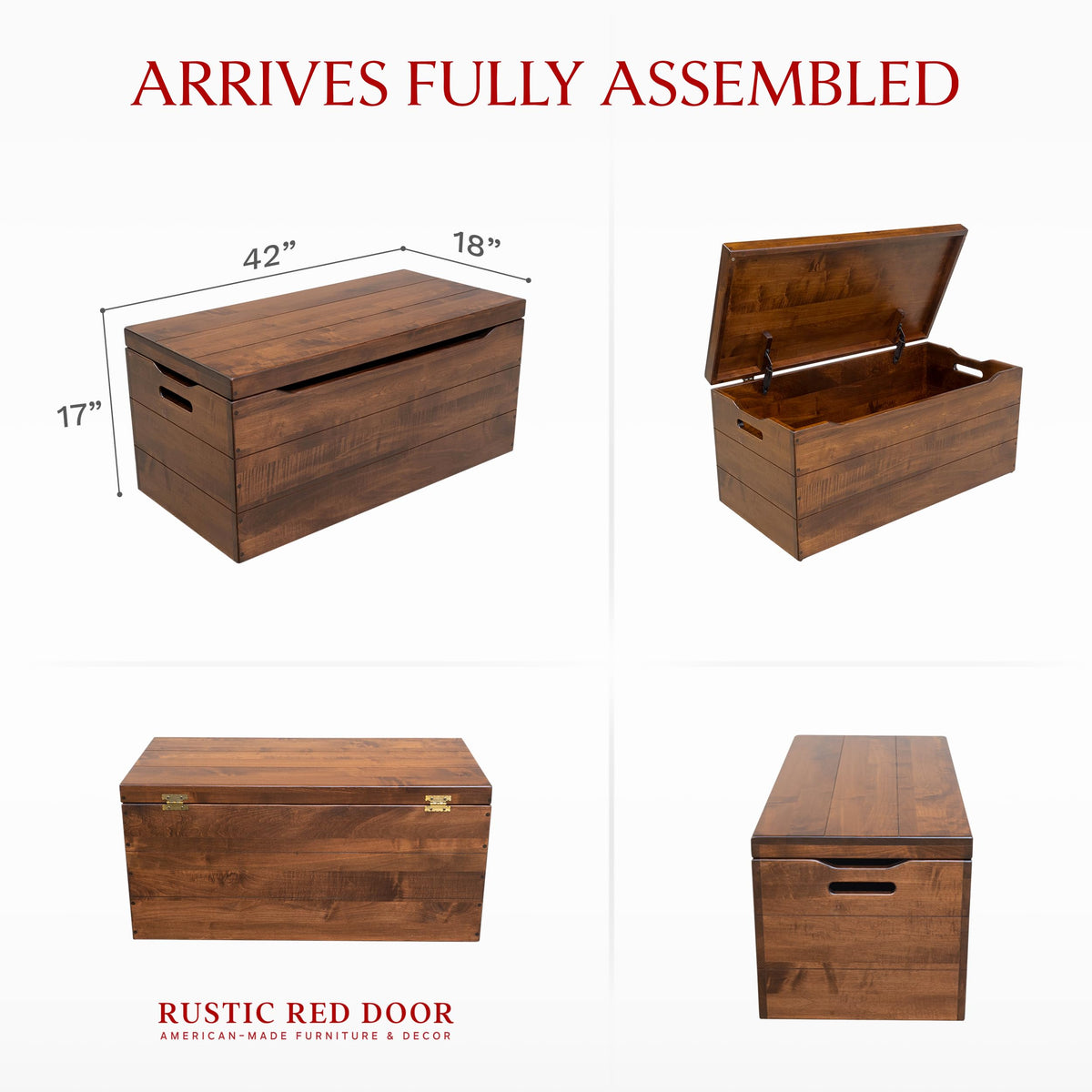 Solid Wood Storage Chest