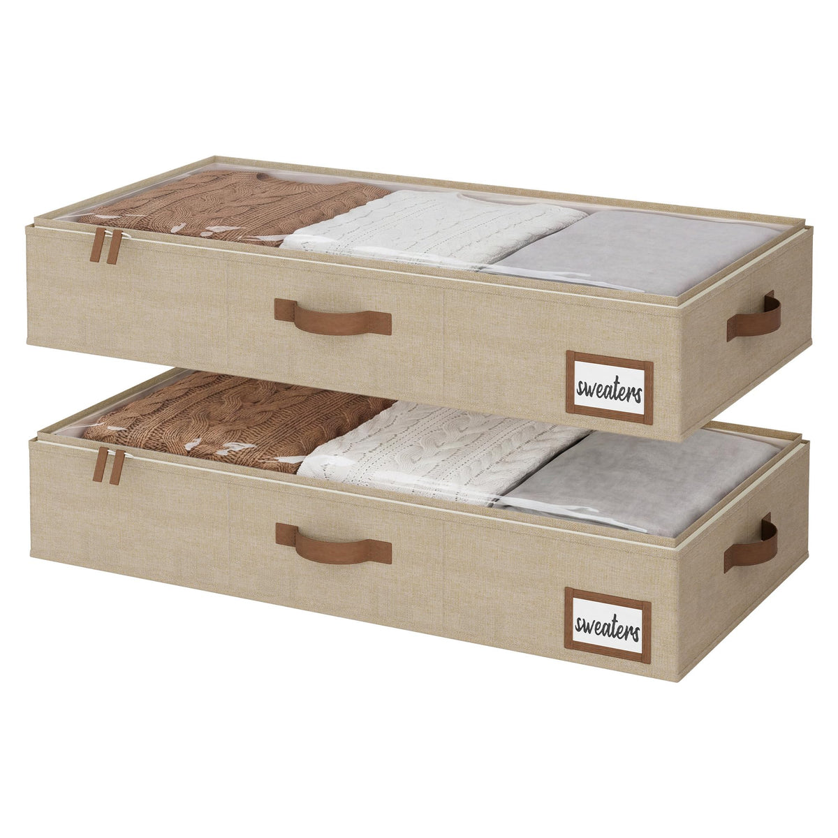 Foldable Fabric Underbed Storage Bins
