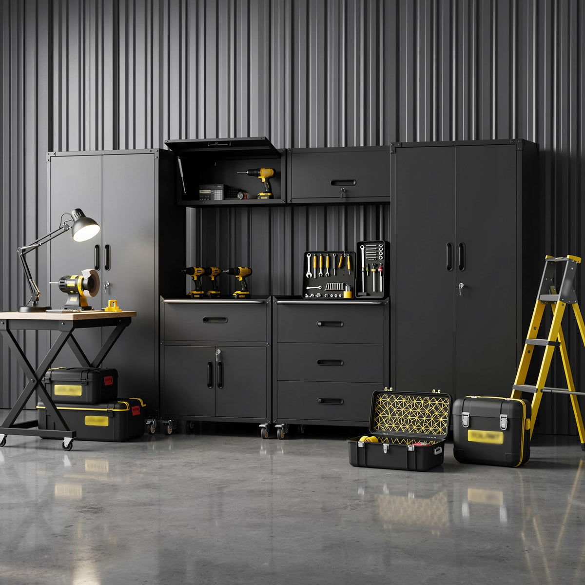 Modular Garage Storage Cabinet System