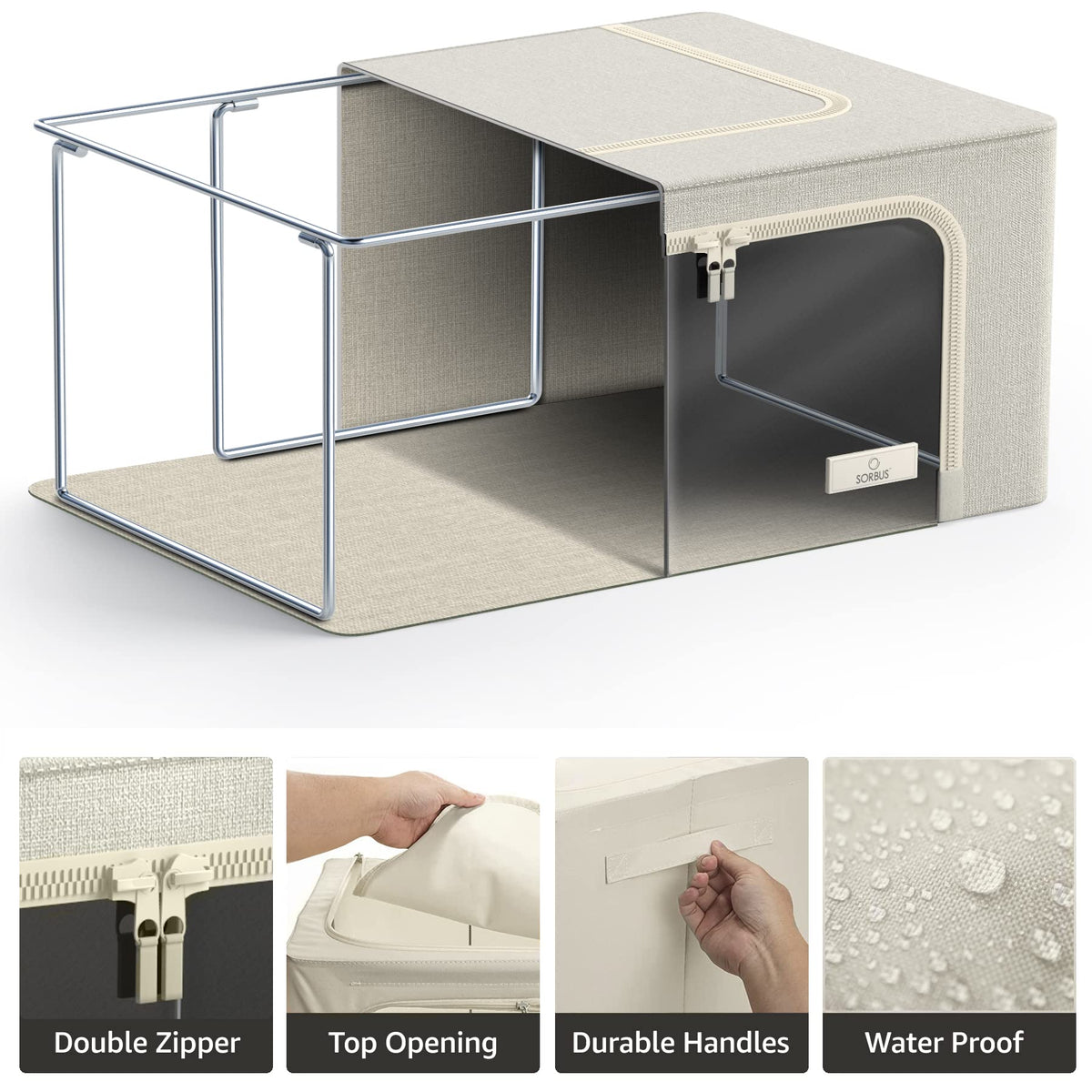 Foldable Fabric Storage Bins