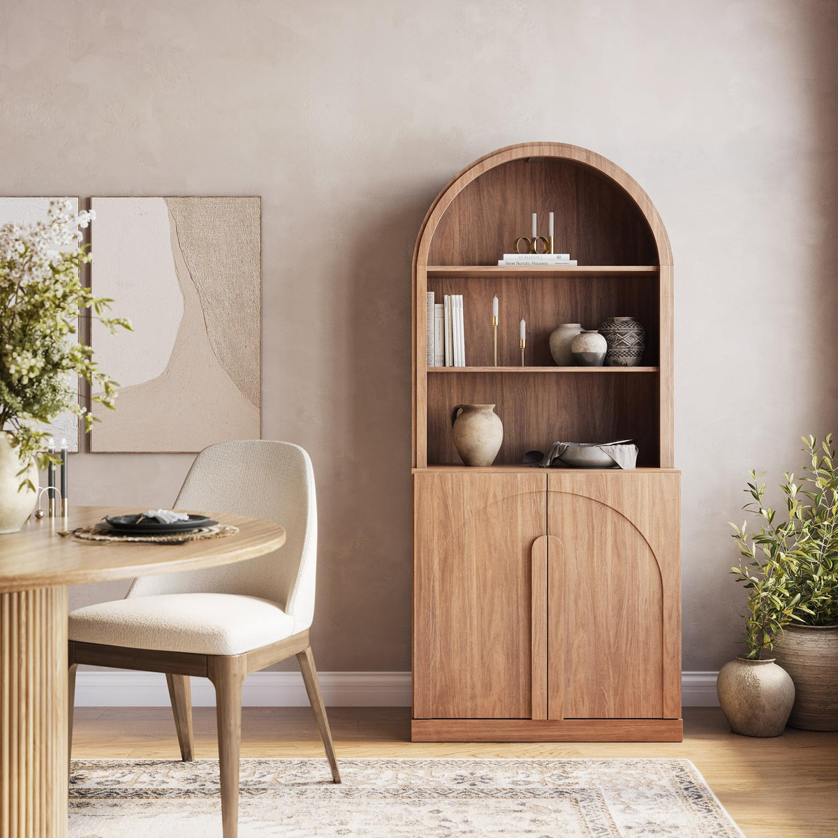 Dual-Zone Display Bookcase