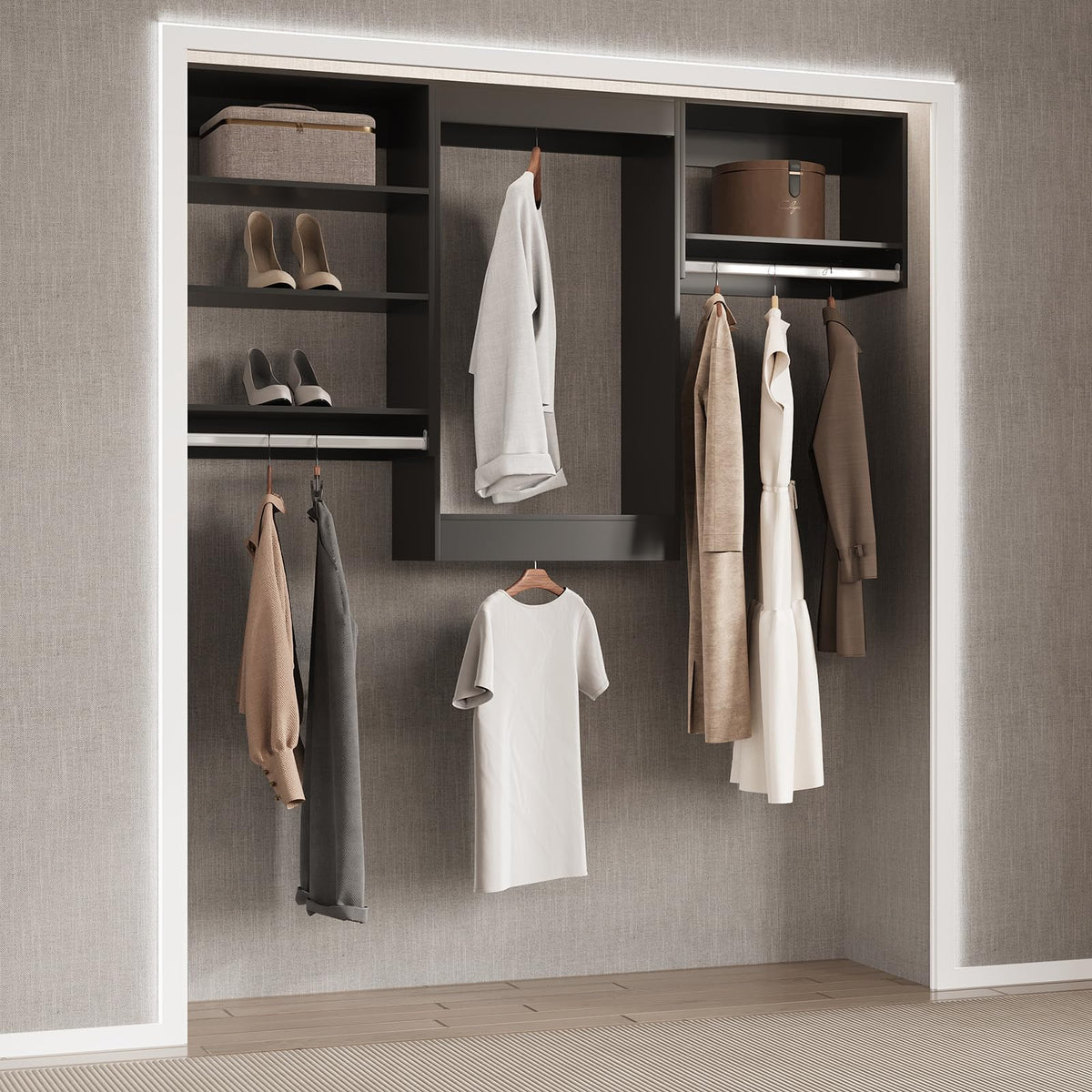 Modular Wood Closet Unit