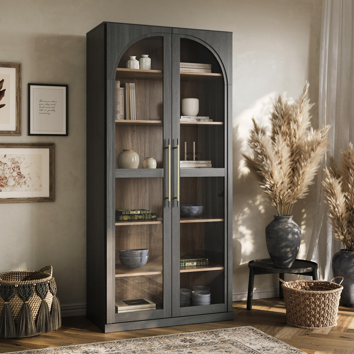 Dual-Zone Display Bookcase
