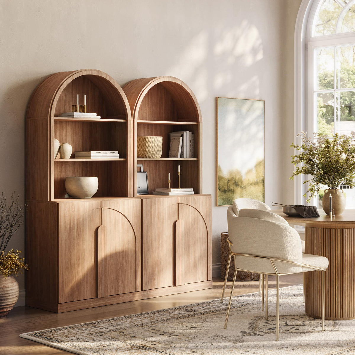 Dual-Zone Display Bookcase