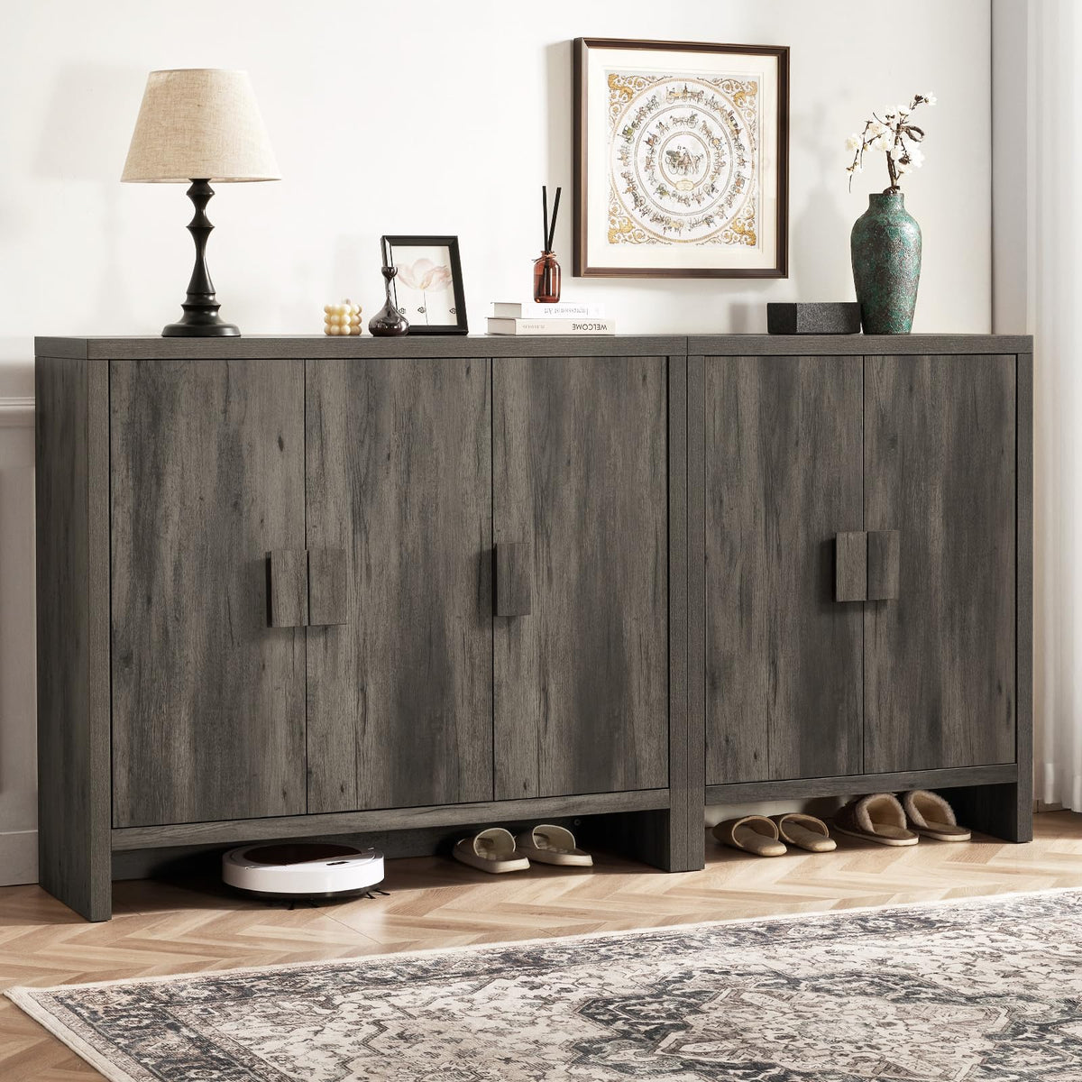3-Door Entryway Shoe Cabinet
