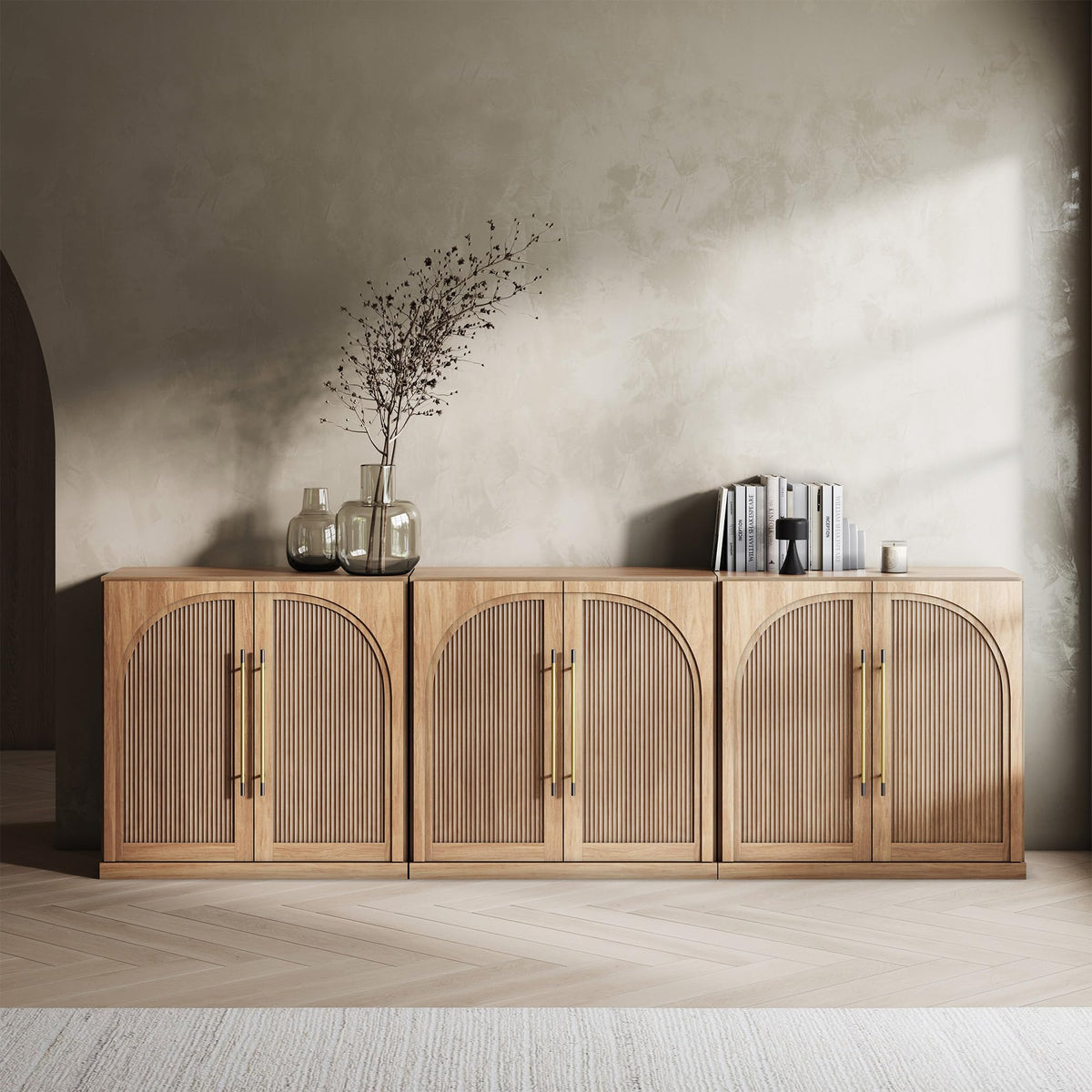 Dual-Zone Display Bookcase