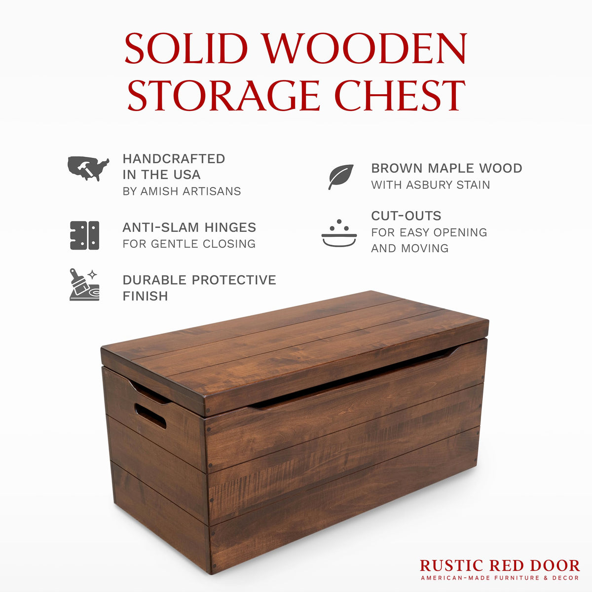 Solid Wood Storage Chest