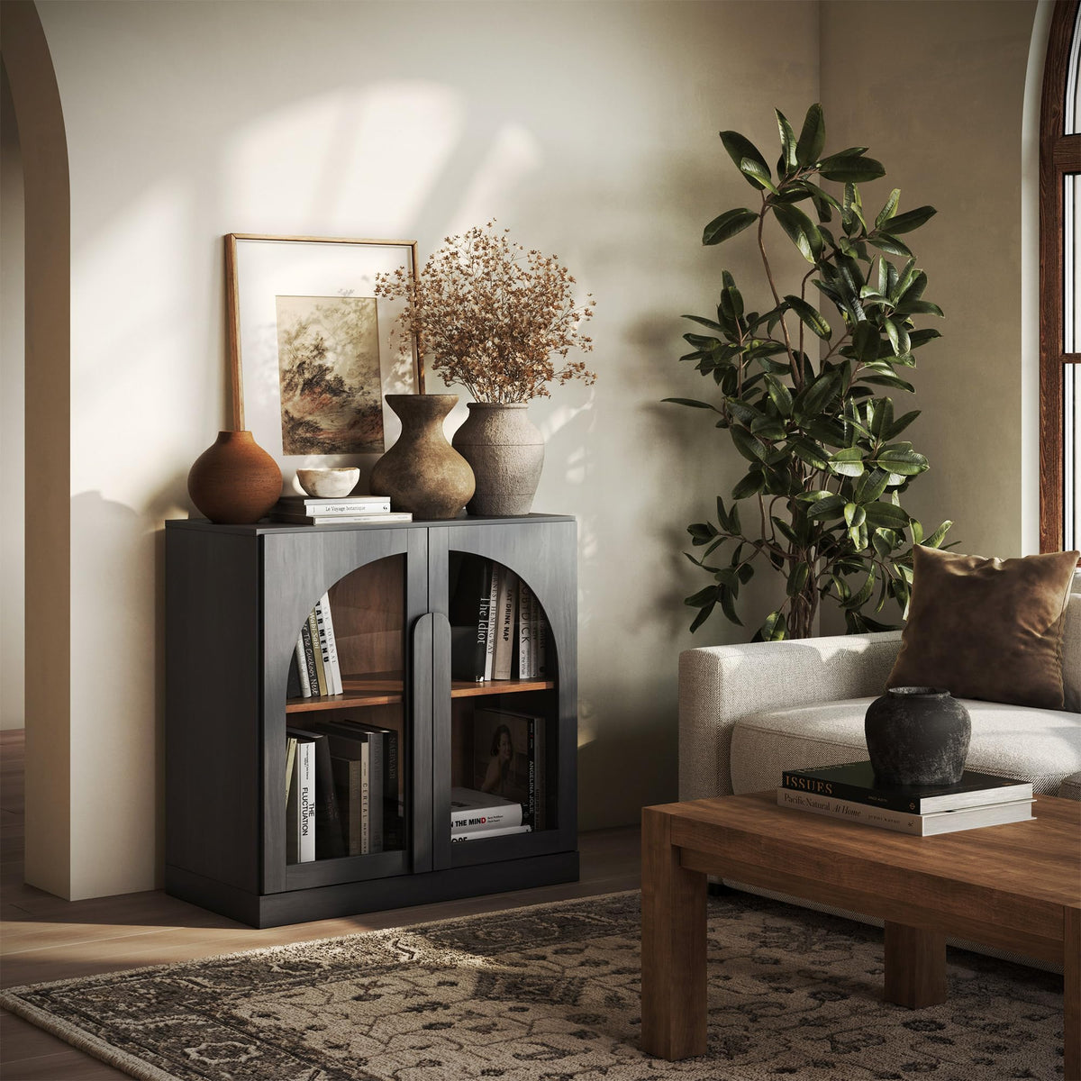 Dual-Zone Display Bookcase