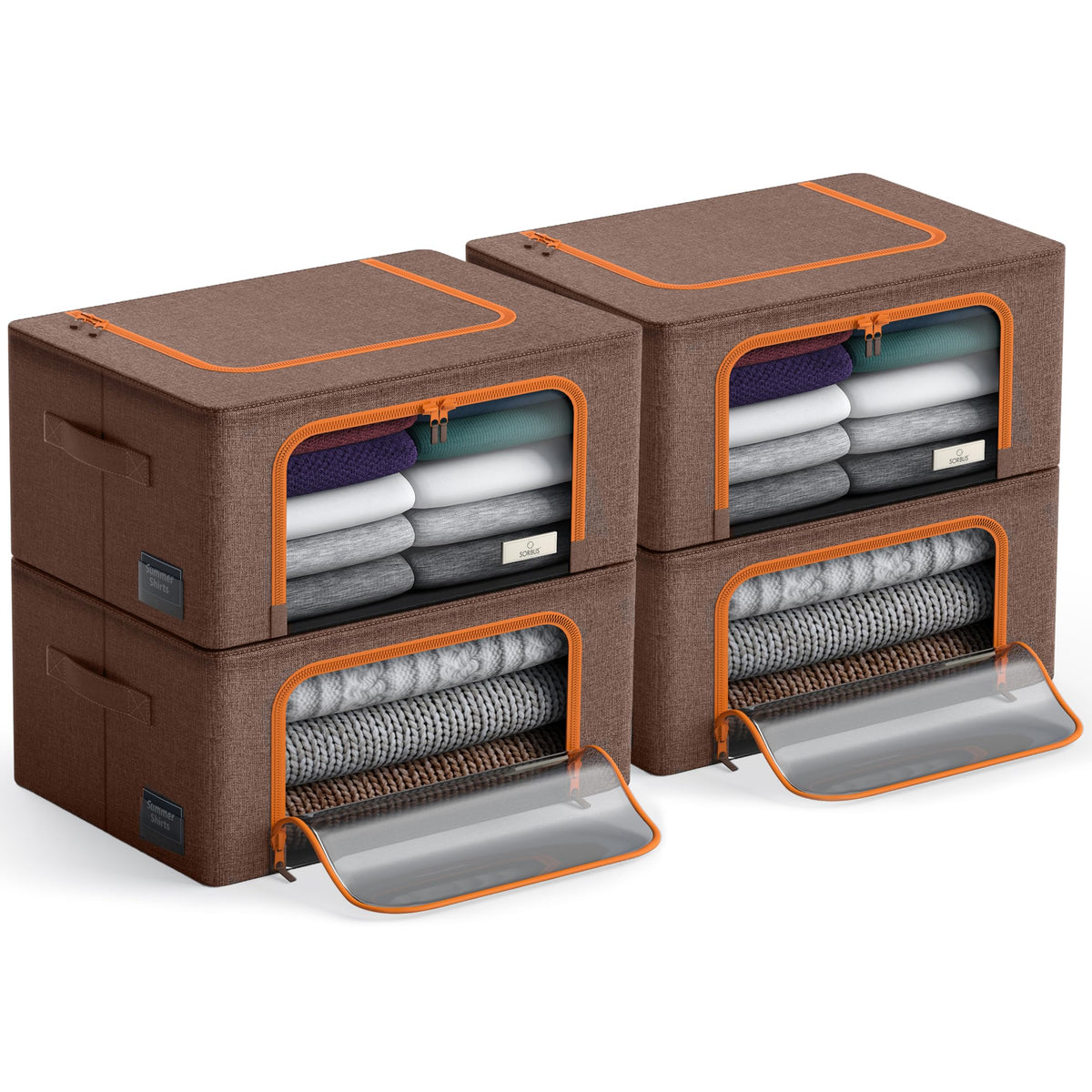 Foldable Fabric Storage Bins