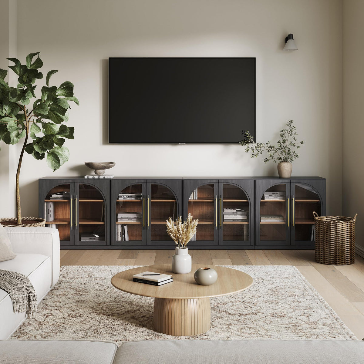 Dual-Zone Display Bookcase