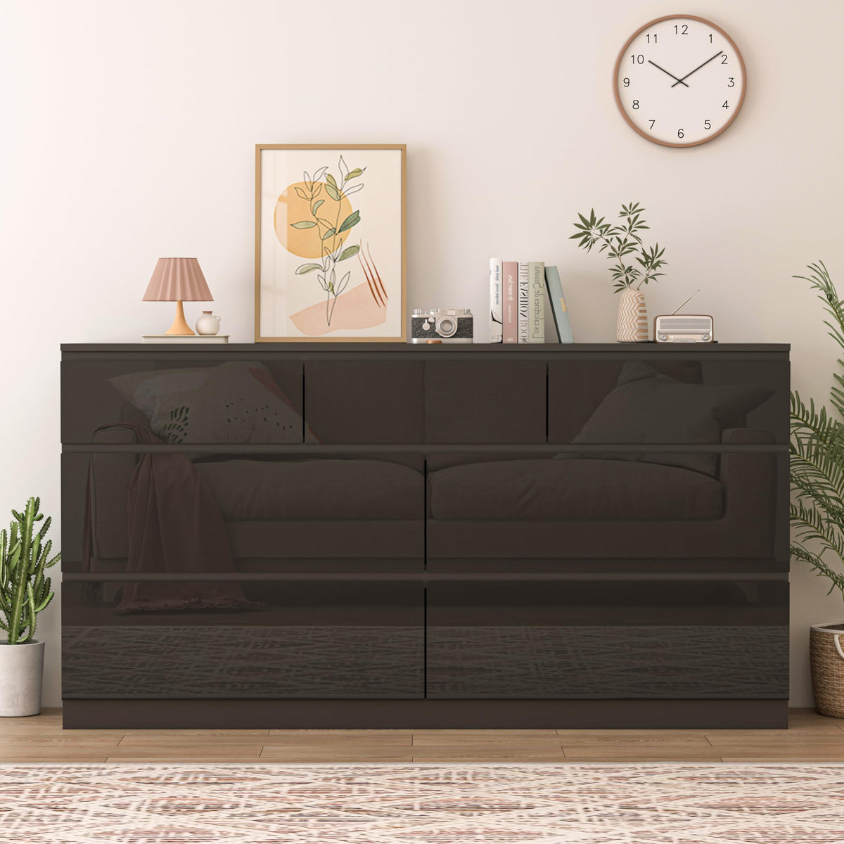 9-Drawer Dresser with Charging Station