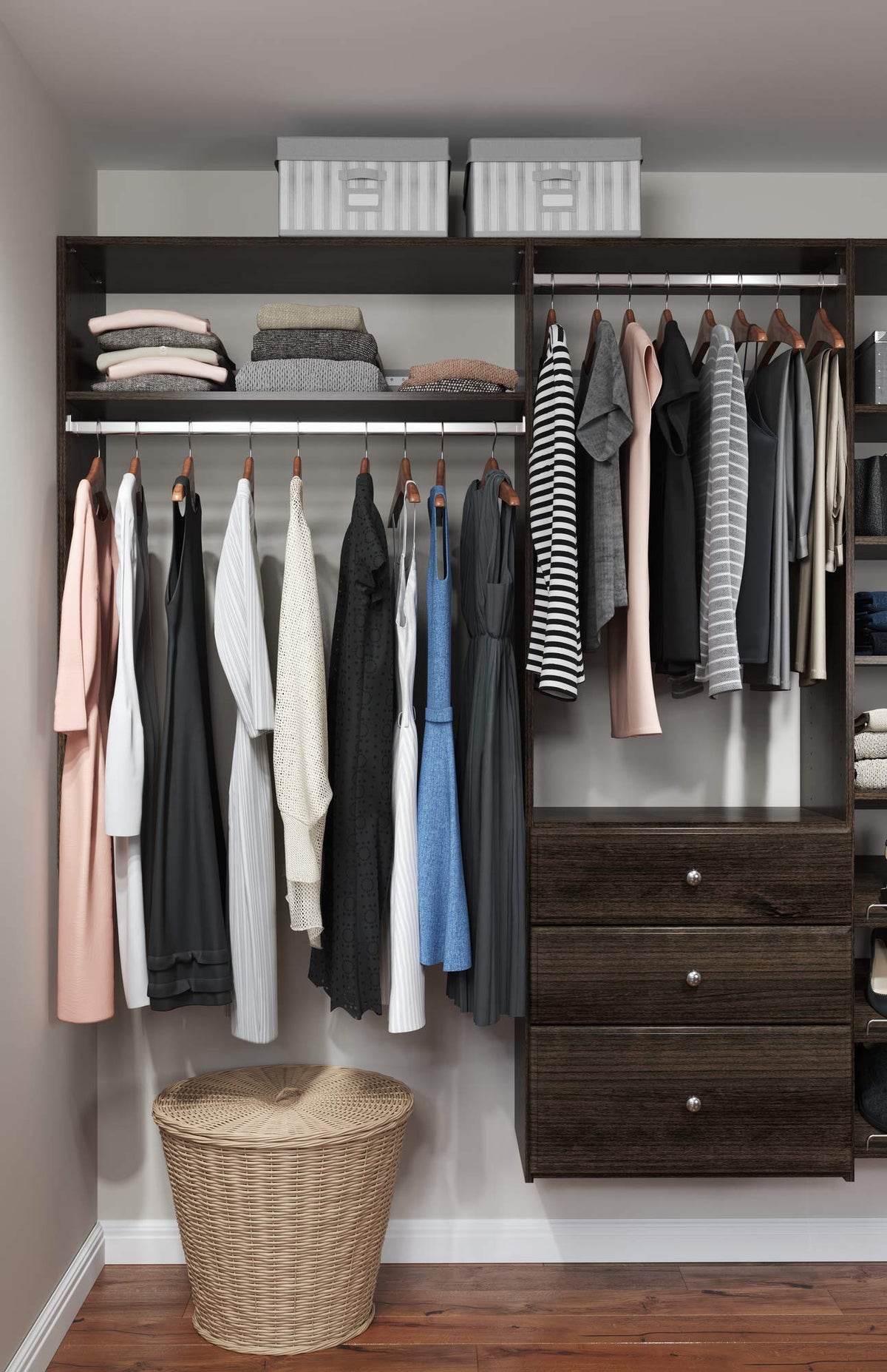 Dual-Tower Closet Organizer