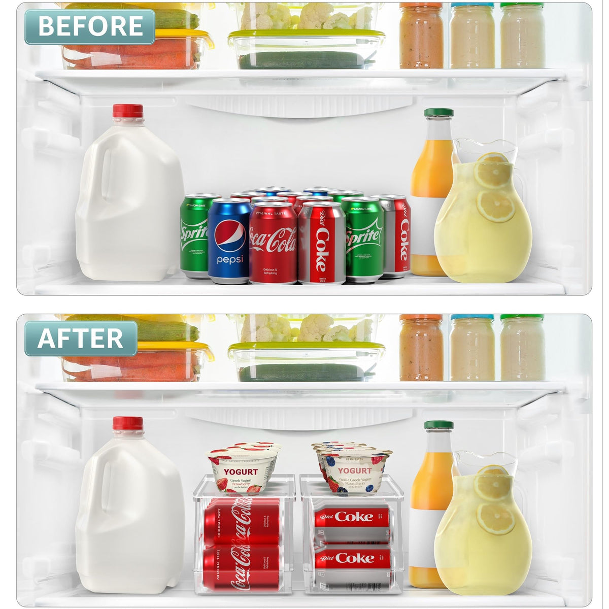 Stackable Soda Can Organizer