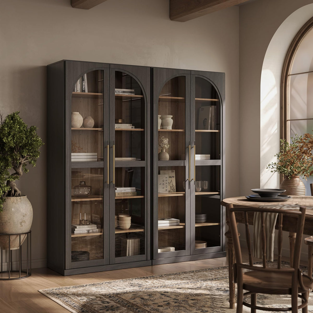 Dual-Zone Display Bookcase