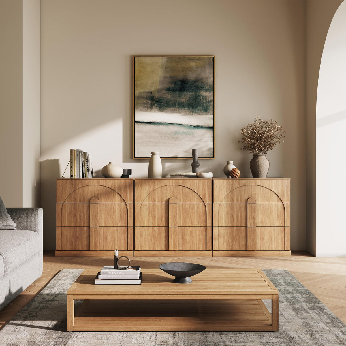 Dual-Zone Display Bookcase