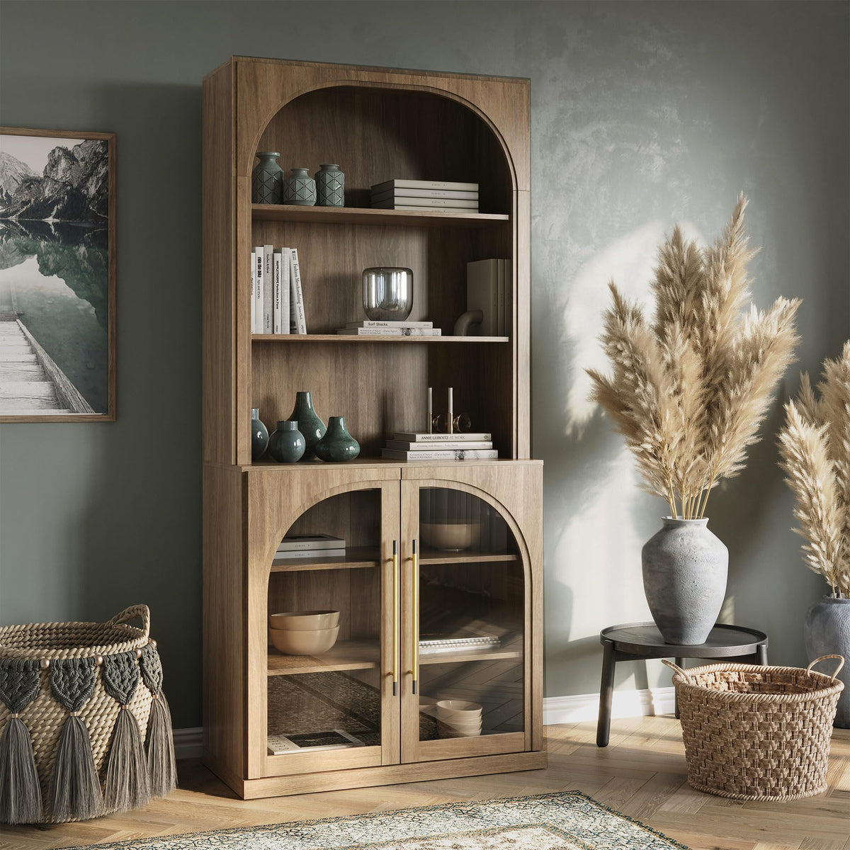 Dual-Zone Display Bookcase