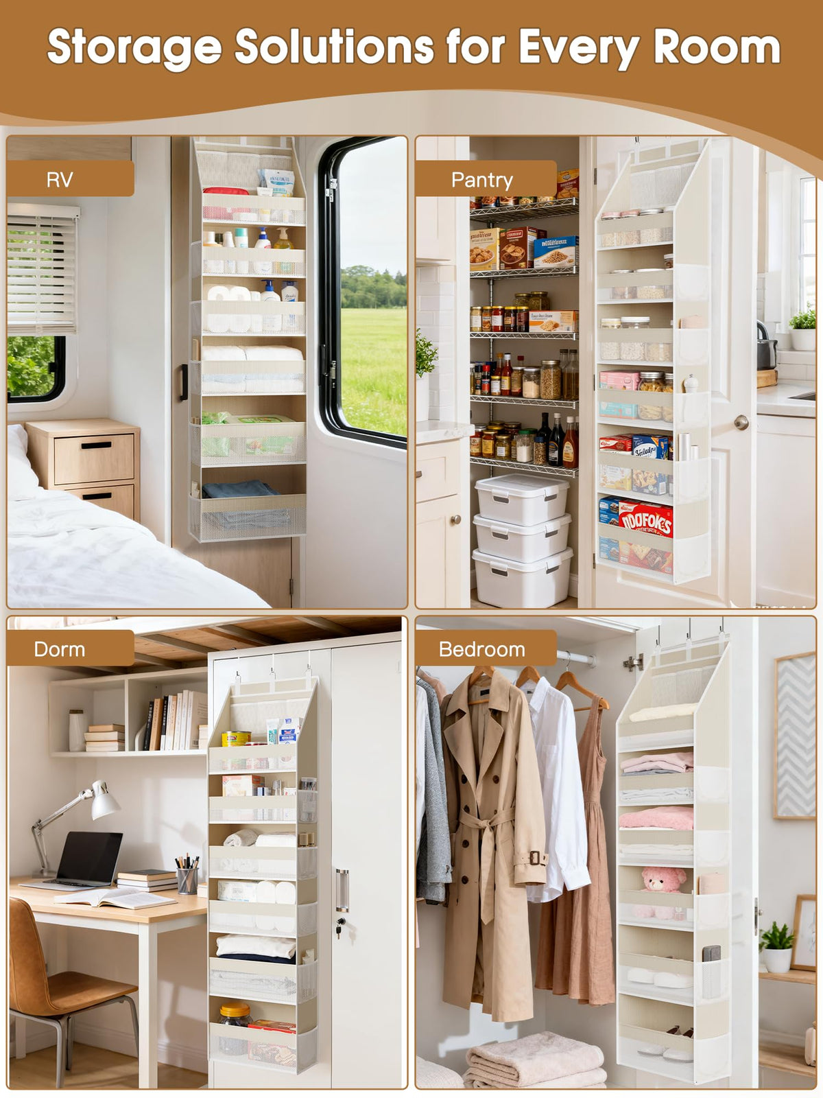 Over-Door Multi-Pocket Organizer