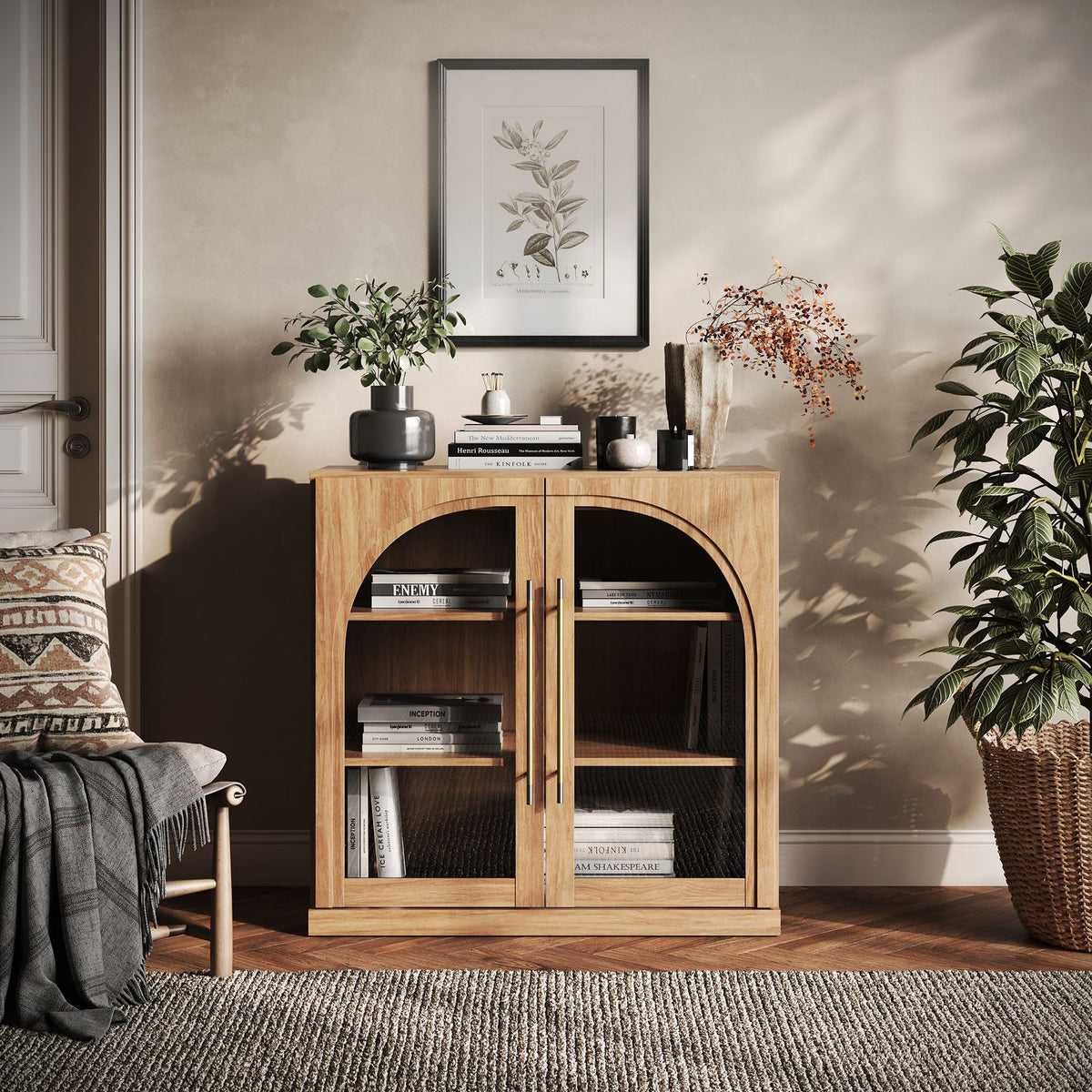 Dual-Zone Display Bookcase