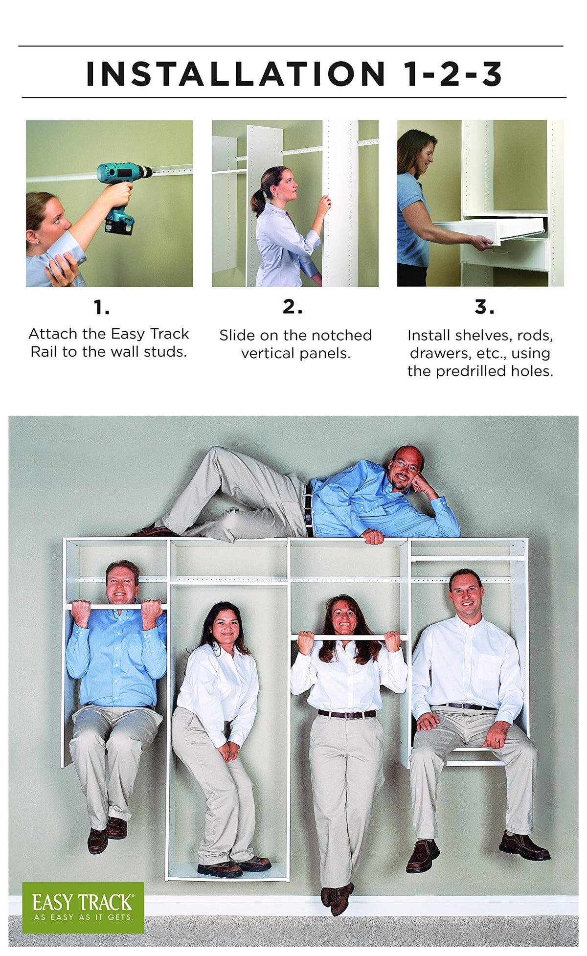 Dual-Tower Closet Organizer