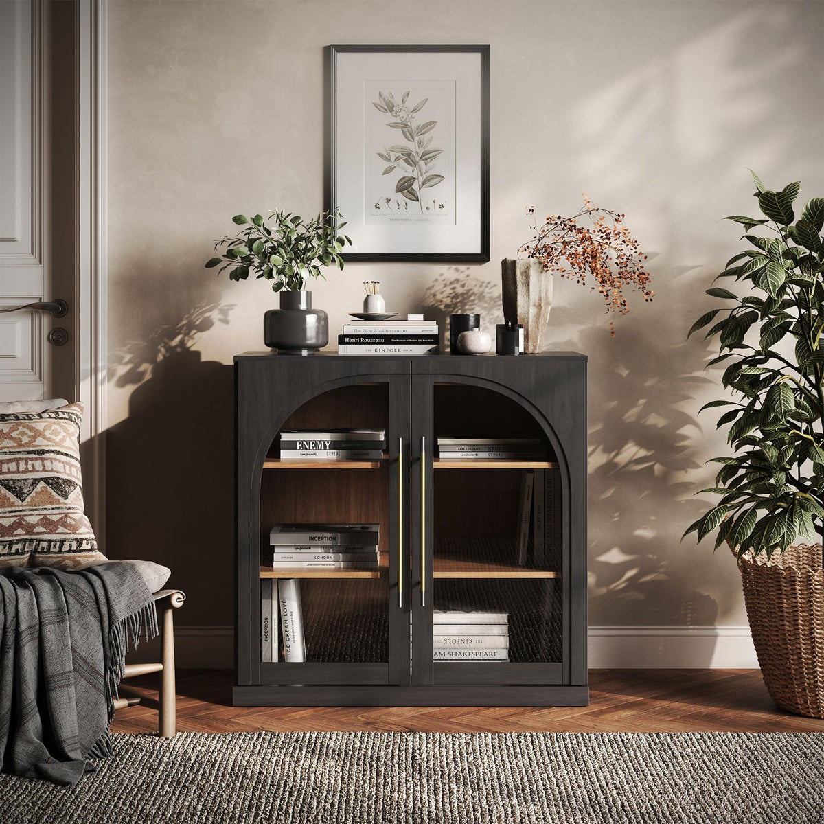 Dual-Zone Display Bookcase