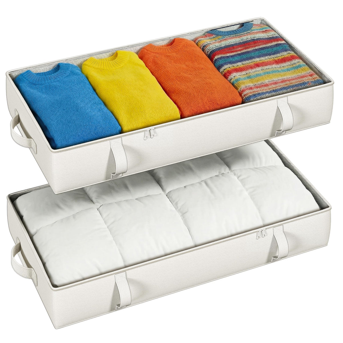 2-Pack Reinforced Underbed Storage Bins