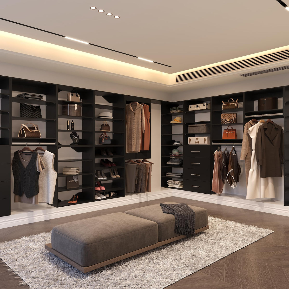 Modular Wood Closet Unit